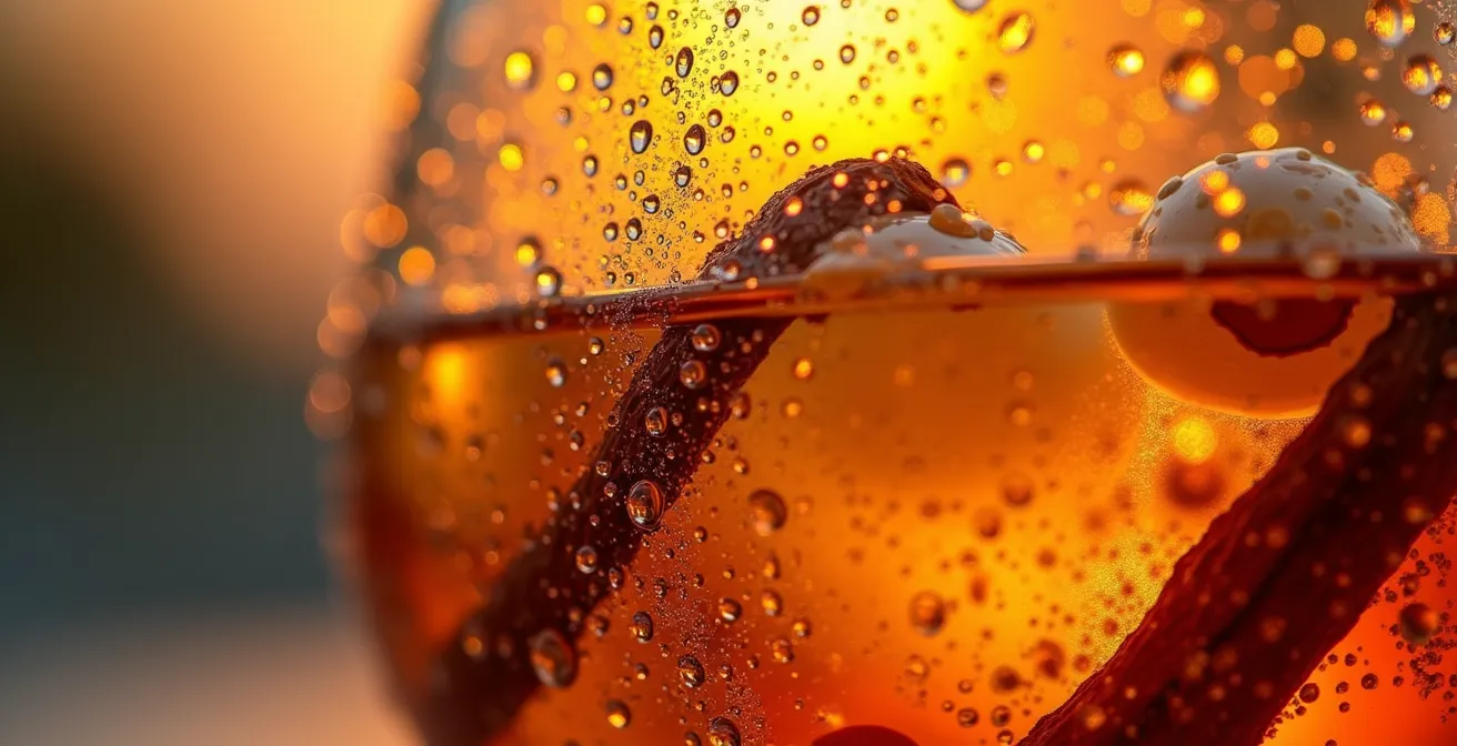 Vue panoramique d'un apéro au coucher du soleil sur la côte ouest de La Réunion