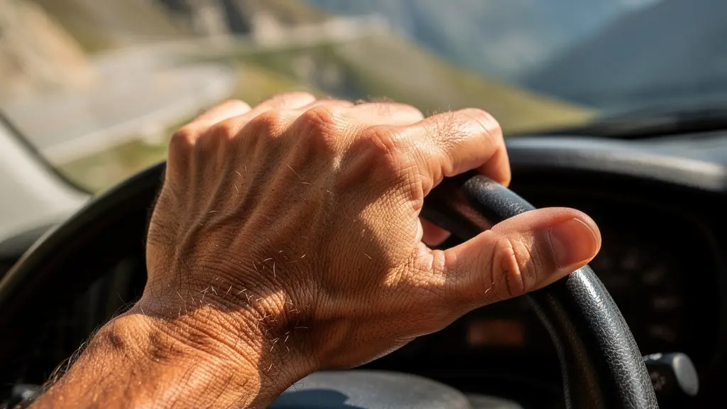 Van aménagé sur une route sinueuse avec vue sur le cirque de Mafate